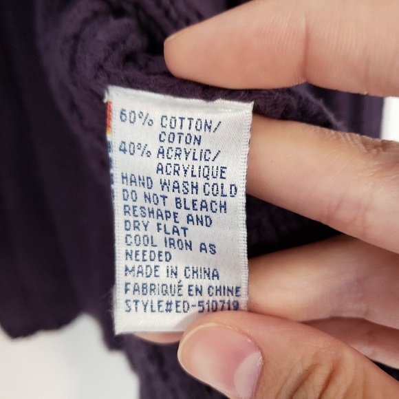 Ricki's Purple Open-Knit Tie-Front Cardigan - Picture 7 of 7